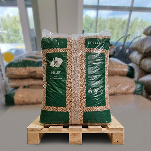 Granulés de pin de qualité supérieure de 6 mm - Sac de 15 kg - Combustible de chauffage écologique à haute teneur en calories - Granulés de pin 100 % naturels pour poêles - Vente en gros - Product Image 1