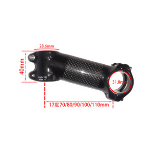 Carbon Fiber 3K Mountain Bike Road Bike Folding <strong>Fixed</strong>-<strong>gear</strong> Gooseneck 6 Degree 17 Degree Bicycle <strong>Stem</strong> - Product Image 5