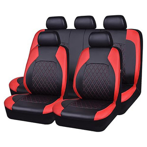 Funda de asiento de coche transfronteriza con diseño de diamante de una sola línea, acolchada, de cuero sintético PU, cojín al por mayor - Product Image 4