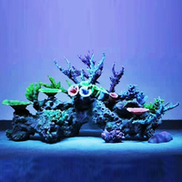 Usine En Gros Grand aquarium décoration personnalisée D'eau Salée Fish Tank Résine corail Récif Rock