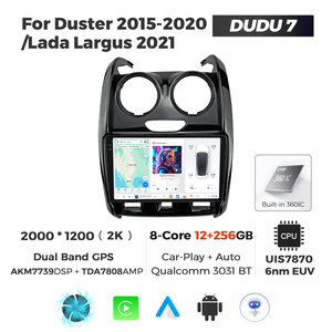 Sistemi Multimediali per <span class=keywords><strong>Auto</strong></span> Android DUDU per Renault Duster 2015-2020 <span class=keywords><strong>Lada</strong></span> Largus con Display Navigazione Musica CarPlay Android <span class=keywords><strong>Auto</strong></span> - Product Image 3