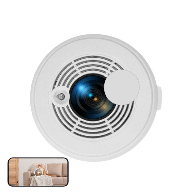 Mini WiFi Night Vision Multi-user viewing smoking detector camera