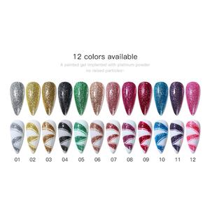 JTING Proveedores de Gel para Uñas, Nuevo Diseño, 12 Colores, Esmalte de Uñas en Gel UV Platino, OEM, Etiqueta Privada Personalizada, Botella de Esmalte de Uñas en Gel de 15 ml - Product Image 3