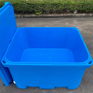 Công Suất Lớn 1000L <span class=keywords><strong>Rotomolded</strong></span> Mát Hộp Thân Thiện Với Môi Nhiệm Vụ Nặng Nề Cá Cách Điện Hộp Cho Hải Sản - Product Image 1