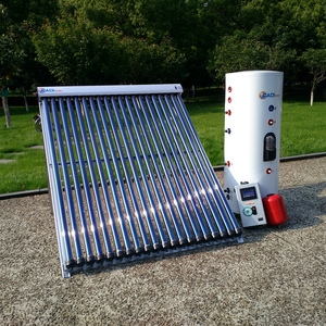 Solar Keymark 300L Split Pressurized Freestanding Stainless Steel Evacuated Tube Heat Pipe <b>Water</b> <b>Heater</b> Household Use - Product Image 2
