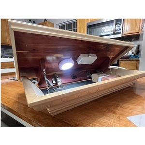 Scatola di immagazzinaggio nascosta per cassetti in legno, - Product Image 1