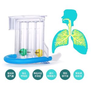 Entrenador de función pulmonar para uso doméstico con 3 bolas, dispositivo manual de ejercicios de respiración para entrenamiento de inhalación y exhalación - Product Image 4