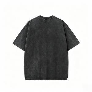 T-shirt surdimensionné délavé à l'acide pour hommes, en coton épais, à épaules tombantes, style vintage, impression personnalisée, vente en gros, fabricant OEM ODM - Product Image 3