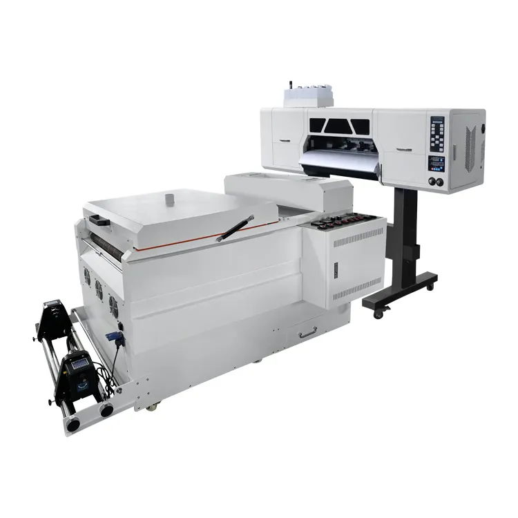 Facile da usare doppia 4720 testine da 60cm Dtf abbigliamento borse Plotter stampante con macchina per rivestimento in polvere