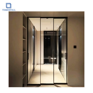 Portes coulissantes <span class=keywords><strong>sur</strong></span> <span class=keywords><strong>mesure</strong></span> OPK Perfect System, cadre fin, verre trempé, alliage d'aluminium, <span class=keywords><strong>porte</strong></span> intérieure - Product Image 6
