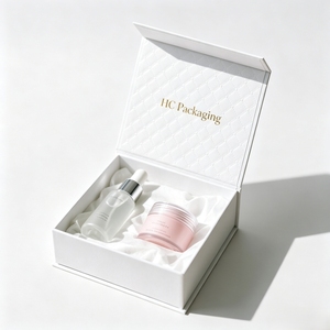 Custom Logo Cosmetic Box Magnetic Closure Packaging Premium Beauty Gift Solution Space Saving Folding Structure Packaging OEM - Product Image 1