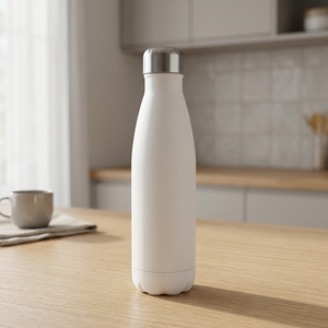 Borraccia Termica in Acciaio Inox Riciclato da 500 ml, Isolamento Sottovuoto, Certificata RCS, Coperchio Antigoccia, Senza Marca - Product Image 3