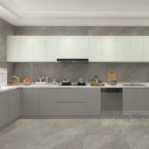 Waterproof Durable New Material Metal Stainless Steel Aluminum Modular Kitchen Cabinet Price