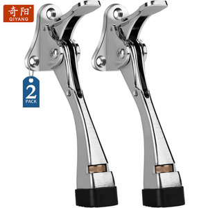 Tope de puerta Qiyang, <span class=keywords><strong>2</strong></span> paquetes de Tope de puerta Kickdown con altura ajustable de un toque y Punta de goma de 4 pulgadas, topes de puerta - Product Image 3