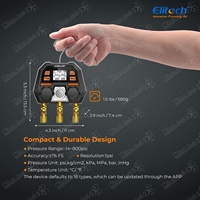 Alat HVAC Elitech MS-100 Pengukur Manifold Digital Cerdas dengan Pembaruan Firmware OTA yang Dikontrol Aplikasi
