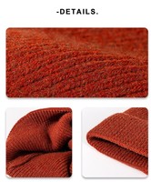 HKS0002 Étiquette en cuir personnalisée, broderie 3D, bonnet en tricot pour femmes adultes, bonnet en fourrure, chapeau d'hiver pour femme