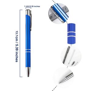 Stylo bille publicitaire personnalisé avec logo, en métal noir, pour cadeaux promotionnels d'entreprise - Product Image 3