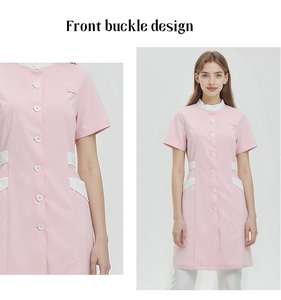 Uniformes de Enfermería Personalizados OEM ODM, Chaqueta de Enfermería de Manga Corta para Mujer - Product Image 3