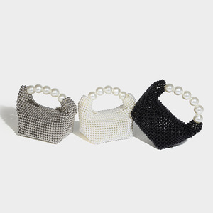 French Ins Style Cut Design Single Shoulder Cross-Body <b>Bag</b> Versatile Women's Hand-Woven Open Clutch Below <b>20L</b> Tanjing - Product Image 2