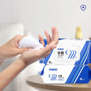 Lingettes alcoolisées personnalisées OEM, respectueuses de la peau, 80 pièces, pour le nettoyage quotidien et la <span class=keywords><strong>d</strong></span>ésinfection des mains et des surfaces - Product Image 2