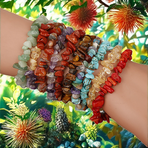 Bracelet en Cristal Naturel en Gros, Bracelet Chakra en Cristal pour la Décoration - Product Image 5