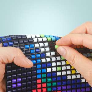 Kit <span class=keywords><strong>de</strong></span> loisirs créatifs <span class=keywords><strong>de</strong></span> Noël en gros <span class=keywords><strong>de</strong></span> l'usine <span class=keywords><strong>de</strong></span> Shenzhen : <span class=keywords><strong>Perles</strong></span> <span class=keywords><strong>à</strong></span> fusion sans repassage sur toile maillée pour enfants - Product Image 5