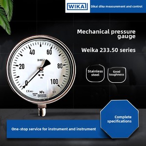 <span class=keywords><strong>Wika</strong></span> 233.50 시리즈의 경우 모든 스테인리스 스틸 100mm 압력 게이지 하단 장착 액체 적용 - Product Image 4