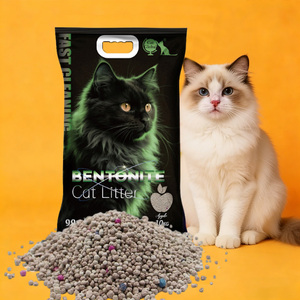 Litière pour chat en bentonite parfumée, ultra absorbante, à agglomération rapide, argile minérale naturelle, désodorisante, <span class=keywords><strong>sable</strong></span> pour chat pour les soins quotidiens des animaux de compagnie - Product Image 1