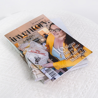 Vente en gros de brochures personnalisées imprimées en offset avec revêtement UV brillant et papier couché pour catalogues de produits