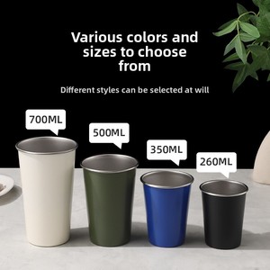 Moderne Simple 304 En Acier Inoxydable Multi-Taille <span class=keywords><strong>Restaurant</strong></span> Bar Tasse À Bière Camping En Plein Air Tasse À Eau Tasse À Café Universelle - Product Image 6