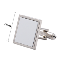 Boutons de manchette personnalisés de luxe avec logo de marque, vierges pour sublimation, vente en gros pour fabricants
