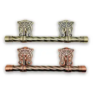 고대 금관 악기 도금 및 관 이음쇠에서 연선 강철봉 1003-2 를 가진 장례식 관 손잡이 - Product Image 1