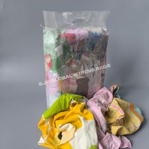 Trapos de Limpieza Prensados de 25 kg, Trapos de Tela de Colores, Trapos de Algodón Cortados, Trapos de Algodón Industriales y Marinos para Limpieza - Product Image 1