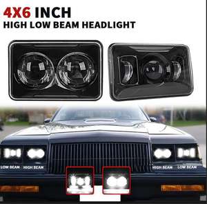 ไฟหน้ารถบรรทุก Kenworth H4 LED คุณภาพสูง ขนาด 4x6 นิ้ว ไฟสูง/ต่ำแยกส่วน 4 ชิ้น ชุดไฟหน้า LED สำหรับรถออฟโรด - Product Image 3