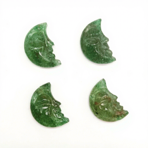 Cuarzo Verde Fresa Natural Tallado en Forma de Luna Creciente de 18mm, Gema a Precio Mayorista, Cristal Curativo a Granel para Fabricación de Joyas - Product Image 1