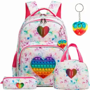 Jasminestar 2023 Bookbags per ragazze impermeabili all'ingrosso borsa da scuola personalizzata zaino borsa per libri di scuola Casual per Set di zaini per bambini
