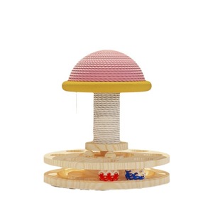 Fournisseur Direct Fabricant Arbre à Chat en Carton avec Matériaux en Laine, Bâton de Jouet Antidérapant et Durable pour Chat, Jouet pour Chaton, Balle Distributrice de Nourriture pour Animaux de Compagnie - Product Image 2