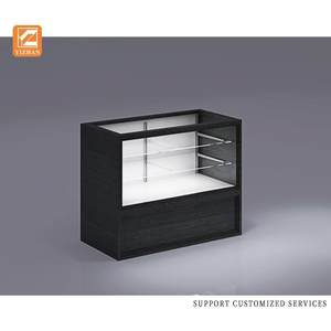 Großhandel Full Vision Checkout Counter Showcase <span class=keywords><strong>Display</strong></span> für Einzelhandel geschäfte aus gehärtetem MDF-Glas und Acryl-Materialien - Product Image 3