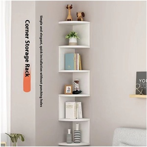 Étagère de rangement murale multicouche pour la cuisine Étagère d'angle pour la maison Cloison suspendue Triangle <span class=keywords><strong>Vases</strong></span> muraux en céramique et porcelaine - Product Image 1