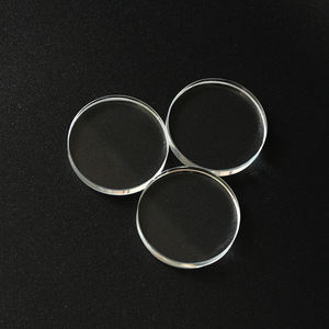 Pelat bulat kaca silika sekering tahan panas UV kustom sukses pelat kuarsa bening substrat kaca kuarsa - Product Image 4