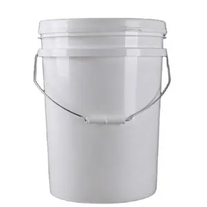 新材料热卖批发定制5加仑白色塑料桶