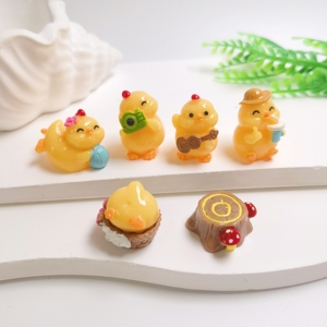 100 Piezas <span class=keywords><strong>de</strong></span> Patitos Amarillos en Miniatura 3D, Adornos <span class=keywords><strong>de</strong></span> Resina para Casa <span class=keywords><strong>de</strong></span> Muñecas, Manualidades DIY para Decoración del Hogar - Product Image 5