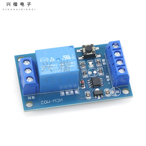 สวิตช์ปรับแต่งอัตโนมัติ HCM-M02แบบปุ่มเดียวโมดูลรีเลย์5V 12V 24V พร้อมฟังก์ชั่นล็อคตัวเอง - Product Image 1