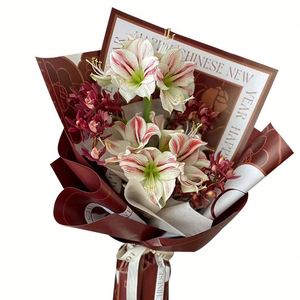 Papier d'emballage créatif pour fleurs, idéal pour les cadeaux et les bouquets, pour une ambiance festive du Nouvel An - Product Image 6