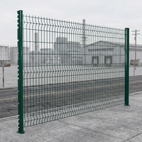 Panneau de clôture 3D en treillis soudé galvanisé, clôture de sécurité anti-escalade à double fil, revêtement poudré pour ferme et jardin