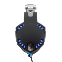 Casque de jeu stéréo, casque de jeu compétitif avec microphone, prise jack 3,5 mm, casque filaire supra-auriculaire
