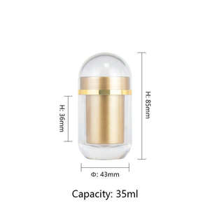 Botella de Plástico PS de 30 ml con Tapa Corona y Sello para Cápsulas, Envase para Suplementos, Píldoras, Alimentos y Medicamentos - Product Image 1
