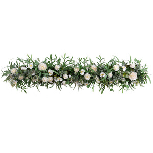 Accesorios Personalizados para Bodas, Caminos <span class=keywords><strong>de</strong></span> Mesa con Flores Blancas, <span class=keywords><strong>Planta</strong></span> Artificial y Camino <span class=keywords><strong>de</strong></span> Mesa con Flores <span class=keywords><strong>de</strong></span> Rosa para Decoración <span class=keywords><strong>de</strong></span> Bodas - Product Image 5