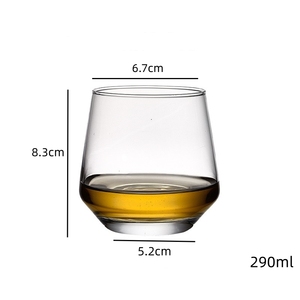 YAFUカスタム彫刻ヘビーベースラウンドクリスタルウイスキーメガネタンブラー古いファッションロックガラス - Product Image 2