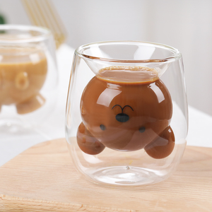 Tazza da Caffè e Tè in Vetro <span class=keywords><strong>a</strong></span> <span class=keywords><strong>Doppia</strong></span> <span class=keywords><strong>Parete</strong></span> con Manico, Fatta <span class=keywords><strong>a</strong></span> Mano, 200ml, Regalo Creativo <span class=keywords><strong>a</strong></span> Forma di Gatto - Product Image 4